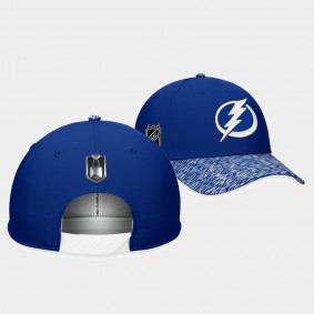 Tampa Bay Lightning 2023 Stanley Cup Playoffs Blue Locker Room Adjustable Hat