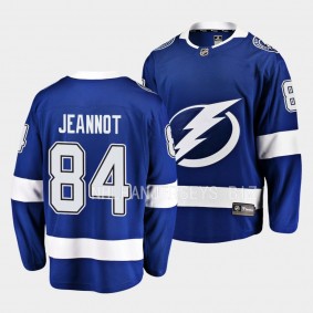 Tanner Jeannot Tampa Bay Lightning Home Blue #84 Breakaway Player Jersey Men's